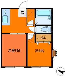 エトワール北小金【2階】の間取り