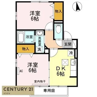 パーク・アベニュー B棟【1階】の間取り