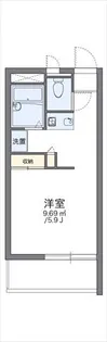 レオパレス中百舌鳥【3階】の間取り