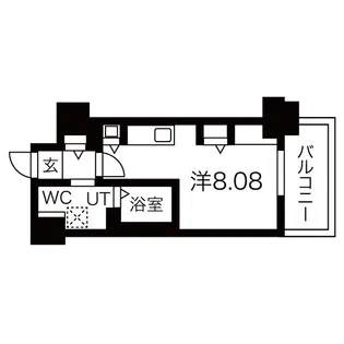 パシフィックタワー札幌【8階】の間取り