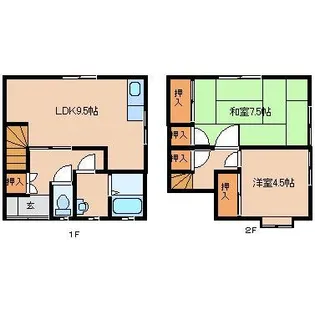 丹水荘【1階】の間取り