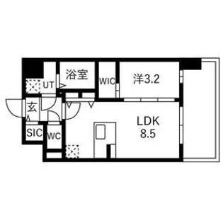 エスリードレジデンス ザ・グラン都島ノア【14階】の間取り