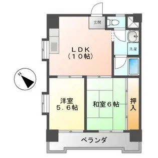 レスカール一番町【4階】の間取り