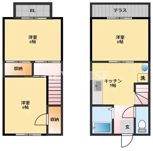 プレジール若葉の間取り