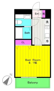 Bris登戸(ブリス)【3階】の間取り