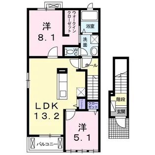 エスペランサ【2階】の間取り