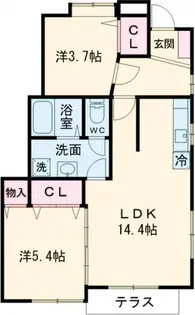 グランドステージI I棟【1階】の間取り
