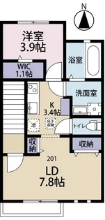 PEANUTS HOUSE(ピーナッツハウス)【2階】の間取り