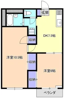 プラザ幸喜【3階】の間取り