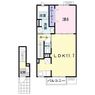グローリー【2階】の間取り
