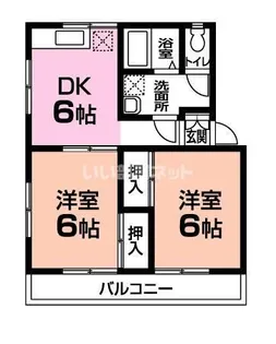 シティーコート B棟【2階】の間取り