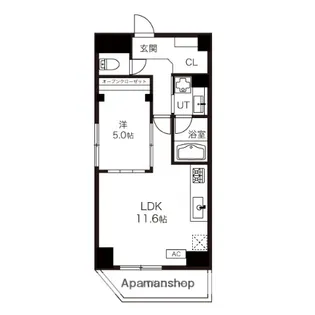 DeLCCS菊川【3階】の間取り