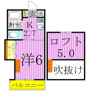 イーストハイツ【2階】の間取り