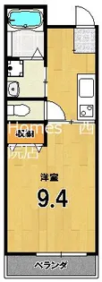MESA VERDE 桂A棟【1階】の間取り