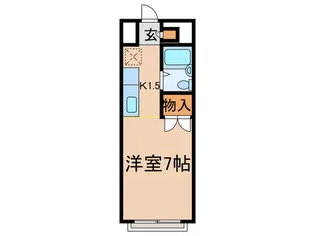 エステ-トピア高野【1階】の間取り