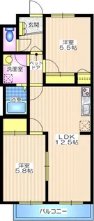 Tino宮崎台サウスコート【2階】の間取り