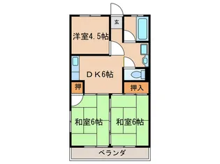 パ-クメゾン野村【3階】の間取り
