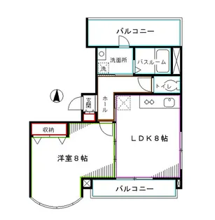 ルームズ【3階】の間取り