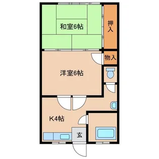 高萩アパート【1階】の間取り