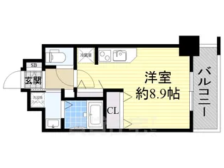 エスリード弁天町南【6階】の間取り