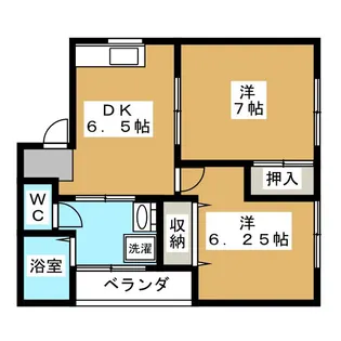 セリア田町【2階】の間取り