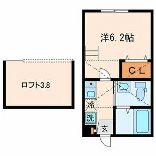ケイ・アパルトメント山王【1階】の間取り