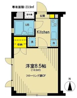 コーポラスFT【3階】の間取り