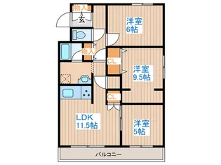 ダイアパレス円山【2階】の間取り