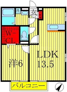 グランモア高野台【1階】の間取り