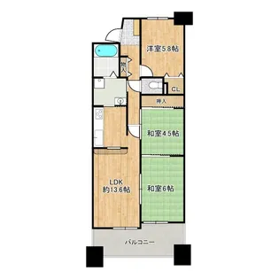 シティコーポ住之江EAST【7階】の間取り