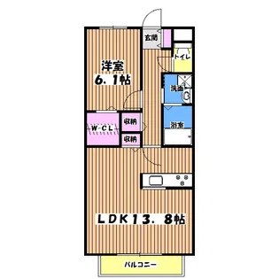 シャンボヌール【2階】の間取り