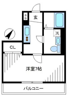 パルフレックス野方【1階】の間取り