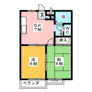 シャトースズキ【2階】の間取り