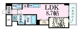 月光呉本町ツインタワーアインス(壱番館)【3階】の間取り