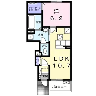 ジェルメ・ベル醍醐【1階】の間取り