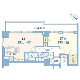 シティウインズ本駒込【12階】の間取り
