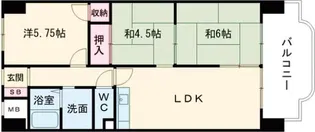 エクセル東加古川壱番館【4階】の間取り