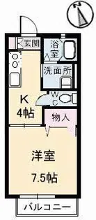 ディアスセフィラ【1階】の間取り