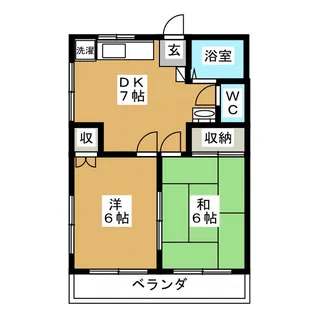 メゾンクレール【2階】の間取り