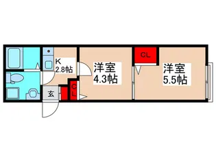 ジェイハウス菅野【2階】の間取り