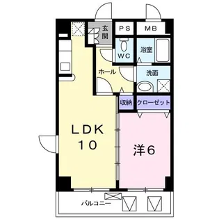 グラース【4階】の間取り