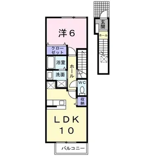 ハウス フリーデ B【2階】の間取り