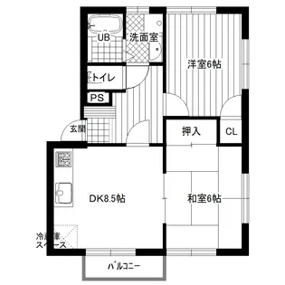 グリーンハイム壱番館【2階】の間取り