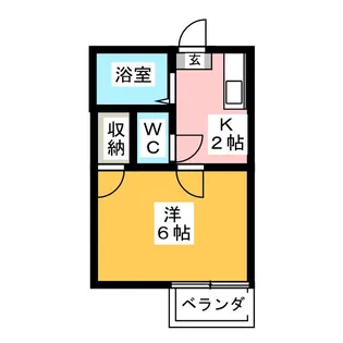 Kハイツ【2階】の間取り