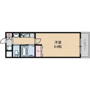 アドバンス難波ウインズ【10階】の間取り