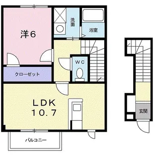 イノセントエンジェル【2階】の間取り