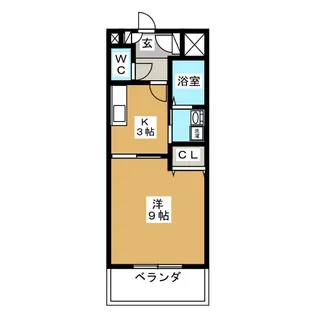 キチーム津田沼【4階】の間取り