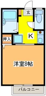 りんごはうす赤【1階】の間取り