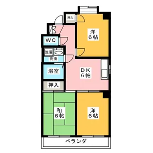 アメニティ清水壱番館【3階】の間取り