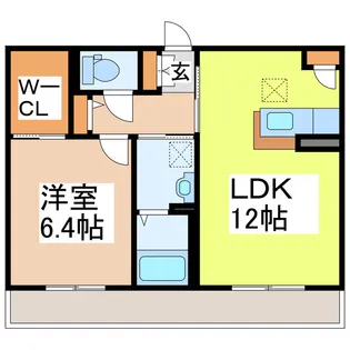 ライトコートII【1階】の間取り